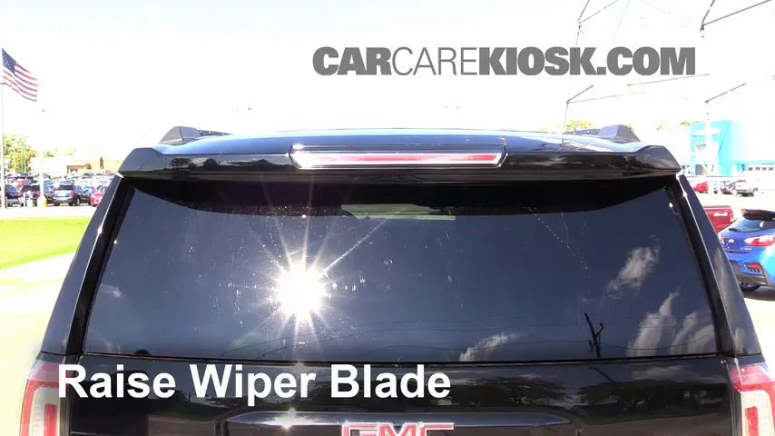 2015 GMC Yukon XL SLT 5.3L V8 FlexFuel Windshield Wiper Blade (Rear) Replace Wiper Blade